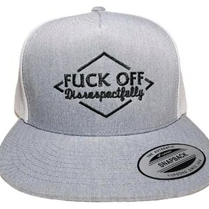 F*ck Off Disrespectfully Flat Bill Snapback Adjustable Direct Embroidered…